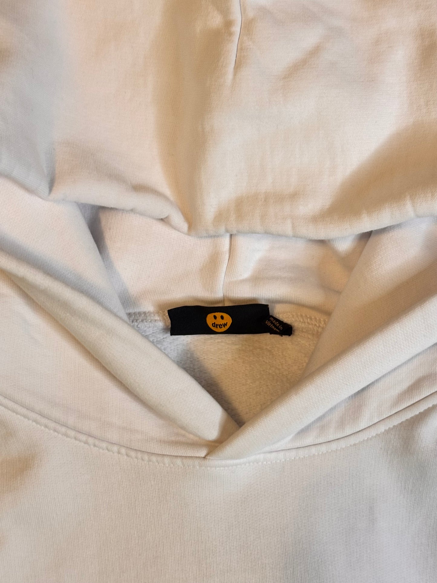 preloved Drew House Hoodie - Weiss mit Smiley-Logo