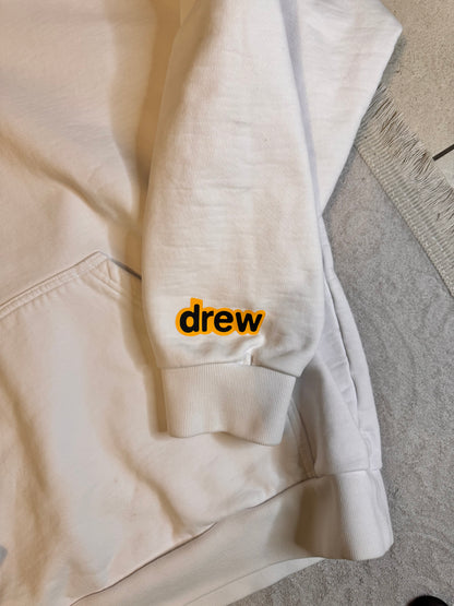 preloved Drew House Hoodie - Weiss mit Smiley-Logo
