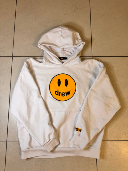 preloved Drew House Hoodie - Weiss mit Smiley-Logo